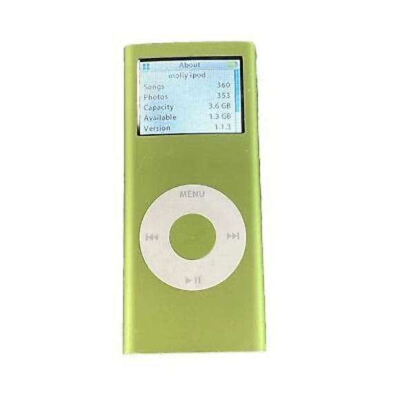 Apple iPod nano A1199 4 GB - 2nd Generation - Green cracked screen - Picture 2 of 9